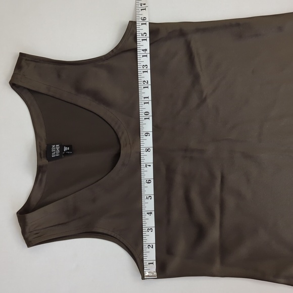 Eileen Fisher 100% Silk Tank Top XS Green - Picture 13 of 16